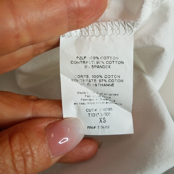 Lush cotton white open back top preppy or boho - Picture 2 of 8